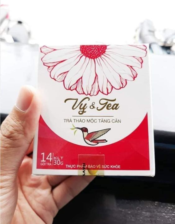 Trà Thảo Mộc Tăng Cân Vy.&.Tea, Trà  Tang Can An Toàn Vy Va Tea Nguyên Hộp Nguyên Tem