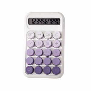 BLACKON Transparent Design Electronic Calculator 10-digit Display Gradient Color Mechanical Keyboard Calculator Multifunctional Lcd Display Mechanical Calculator Office Use