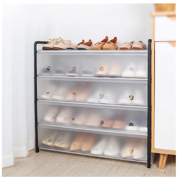 Dustproof deals shoe rack