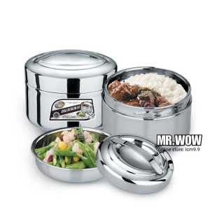 🔥【READY STOCK】🔥SUS304 Stainless Steel Vacuum Lunch Box Warmer Keep Warm Food Box 正飞双层真空保温饭盒 Bekas Makanan Tahan Panas