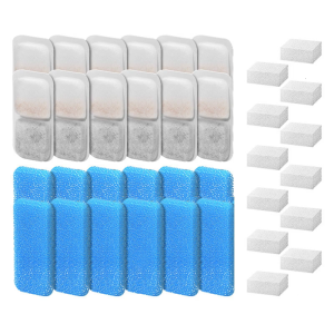 8/12/16 Pack Replacement For Pet Fountains Double with Sponges Drinking Fountains