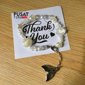 Gelang Manik Ekor Paus Karakter Princess Aksesoris Wanita Edisi SEA | PUSAT TIMUR]