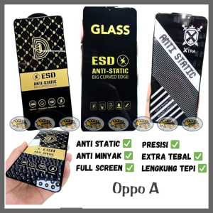 TG TEMPEREDGLASS KACA FULL ANTI STATIC OPPO A8 A15 A15S A16 A16S A16K A16E A17 A17K A18 A31 PELINDUNG LAYAR TEMPERED GLASS ANTI GORES KACA BENING TG