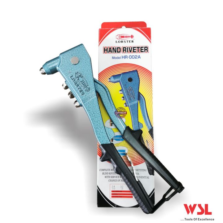 LOBSTER Hand Riveter HR002A ( MADE IN JAPAN ) 2.4mm 4.8mm Heavy Duty