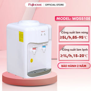 Cây nước nóng lạnh mini nhập khẩu FUJIHOME WD03E máy nước uống nóng lạnh bình lọc tự động ngắt tiết kiệm điện