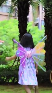 [SG Seller]Magical Electric Butterfly Wings Flapping Fairy Wings with Lights & Music LED Electric Butterfly Wings