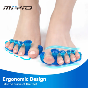MIYIO 1Pair Silicone Toe Separator Washable Professional Straighteners Tools Fingertips Valgus Corrector Soft Pedicure Supplies