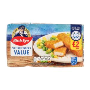 Birds Eye Value Pack Alaska Pollock Fish Fingers 10pcs - Frozen