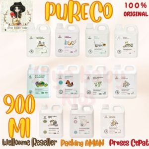 Pureco Liquid Detergent Detergen / Dish Bottle Soap / Softener / Sabun Handsoap Vanilla Tea O Time  refill 900ml