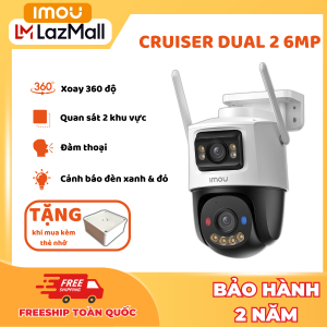 Camera wifi Imou Cruiser Dual 2 S7XEP 10MP hồng ngoại 30m đèn còi báo xanh đỏ đàm thoại 2 chiều