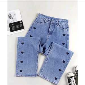 CELANA JEANS IMPORT - JEANS WANITA IMPORT - KOREAN STYLE jeans love camre