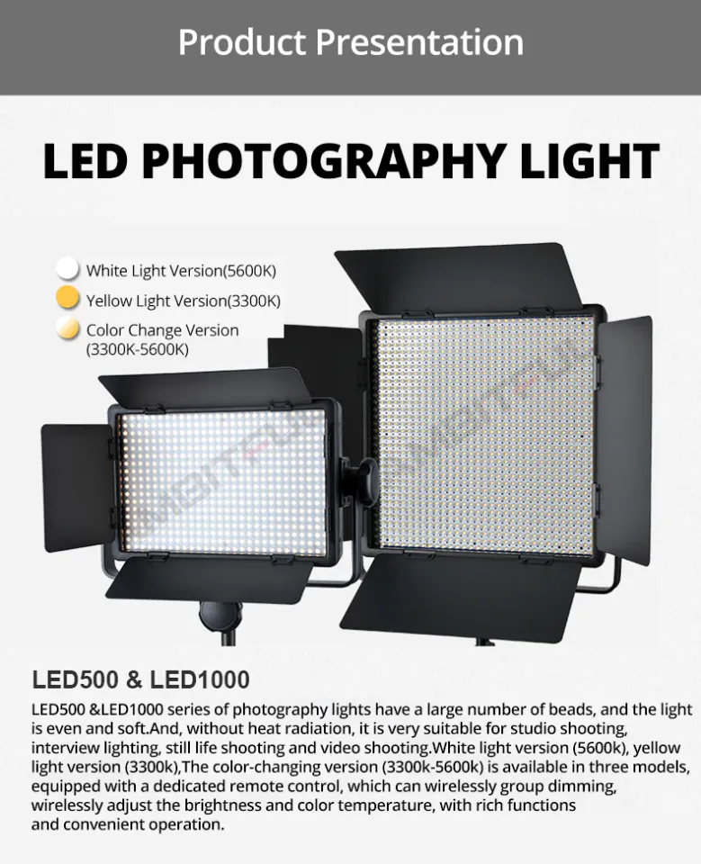 GODOX LED500 White LED Panel – Illuminazione Continua A LED Per Foto E Video