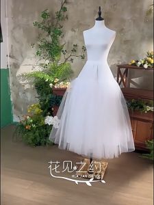 Multi Layers Petticoat Hoopless for Women Party Dress Wedding Dress  White Black