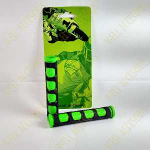 Karet Handle Rem Motor Sepasang Model Jari Tahan Licin - Hijau