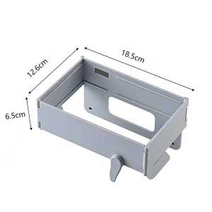 2PCS Foldable Garbage Bag Holder Over Cabinet Door No Drill Space Saving Hanging Rack for Kitchen Bathroom Cabinet Storage