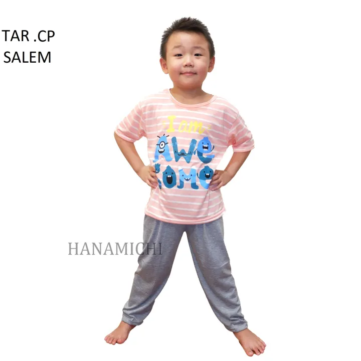 Kiminori 2 -CP6D- Baju Tidur Setelan Anak Cewek / Cowok Lengan Panjang TAR.CP