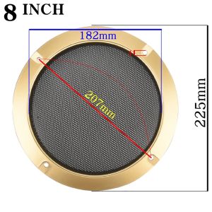 DOOUR 1Pcs 2/3/4/5/6.5/8/10 inch Lưới che loa Lưới sắt  loại Vỏ bọc Loa khung nhựa Bền bỉ Cao cấp Lưới trang trí Nhà Ô Tô