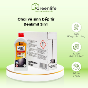 Chai vệ sinh bếp từ Denkmit 3in1 làm sạch nhanh chóng đánh bay vết bẩn cứng đầu - Gia dụng nhập khẩu Greenlife