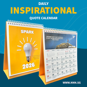 CLEARANCE SALE - Daily Inspirational Quote NnN Desk Calendar 2026 - High-Quality Spill-Resistant