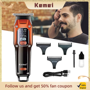 Kemei KM-658 Hair clipper Cord or Cordless Use Hair Trimmers Barber Professional Rechargeable Electric Hair Cutting Machine
