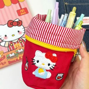 Sanrio Hello Kitty Large Capacity Pencil Case Pen Storage Pouch Cute Pencil Holder Back To School Kids Gift Stationery Supplies Student