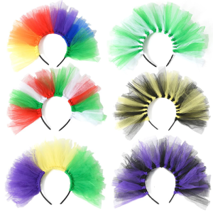 Lưới đàn hồi phụ kiện tóc lễ hội lưới hairband thêm thú vị cho các bên tuyệt vời cho sinh nhật theo chủ đề và trang phục bóng