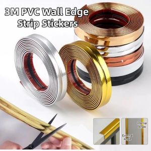 3M PVC Wall Corner Molding Trim Self-Adhesive Wall Decoration Waterproof Anti-collision Tape Sticker
