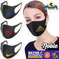 Masker Kain Desain Sporty - Masker Kesehatan Hitam Anti Polusi Pelindung Virus - ISI 1 PCS DESAIN EXCLUSIVE / BISA COD. 