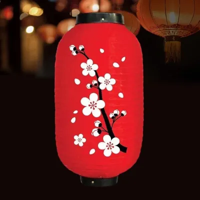 2pcs Lampion Gantung Jepang Lampion Cina Putih Lampion Jepang Gantung Outdoor Untuk Restoran Jepang