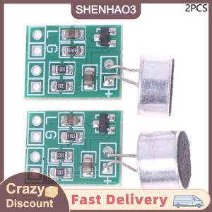 【SHENHAO3】 2 cái Mini Microphone khuếch đại âm thanh mô-đun Loa bảng mạch DC 2.5-9V Mic phụ kiện Microphone bảng mạch