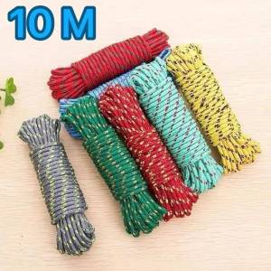 Nylon Clothesline Rope Outdoor Quilt Drying Rope 10M Nylon Sun Protection Rope Abrasion Resisitant Binding Strap