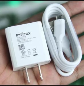 CARDINAL : Original INFINIX 18W Fast Charger Kit – Dual Connector (Micro USB + Type-C) for Android Devices