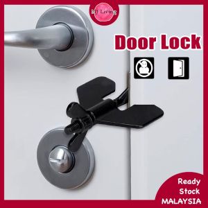 Kunci Pintu Mudah Alih Portable Door Lock Hotel Home Door Lock Self-Defense Safety Privacy Mini Hardware Home Apartment College 便携阻门器
