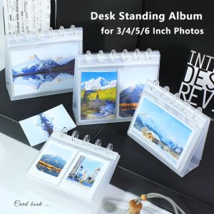 LIVELYN PP Photo Album Clear 3/4/5/6 Inch Photo Card Binder Durable Loose Leaf Design Desktop Display Album Kpop Photocard Collection
