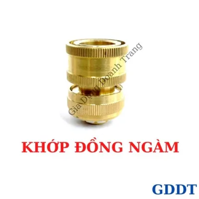 Đầu nối nhanh máy rửa xe Khớp đồng nối nhanh dây cấp nước vào cho máy rửa mini