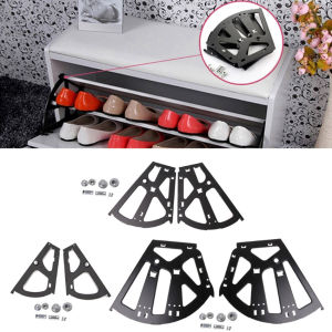 [Dikirim dlm 24jam]Bracket Rak Sepatu Lipat Putar Rak Lemari Sepatu Bracket Fitting Engsel Putar Aksesoris Rak Sepatu Stainless Steel