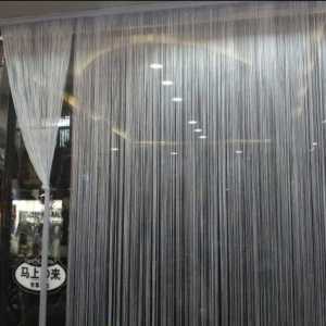 tirai benang silver gliter 3meterx1meter 300cm x 100cm dekorasi jendela pintu pembatas ruangan