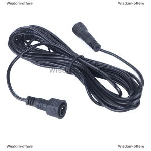 [COD] Wisdom-offere 5 Meter Extension Cable For Solar Spotlight Waterproof Cable 2 Pin Male To Female Connector Floodlight Universal 5M Cable