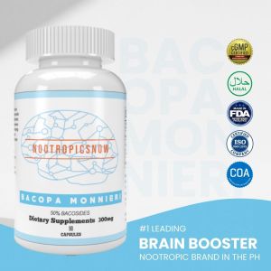 Bacopa Monnieri Capsules 100% Pure Bacopa 50% Bacosides Brain Booster Memory Support Student Focus