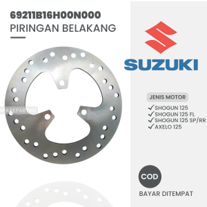 PIRINGAN BELAKANG SHOGUN 125 SHOGUN 125 FL SHOGUN 125 SP/RR AXELO 125/ CAKRAM DISK/ PIRINGAN/ DIS