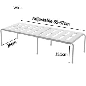 【COD】2 Tier Adjustable Stainless Steel Sink Under Shelf Kitchen Rack Multilayer Telescopic 50-70cm