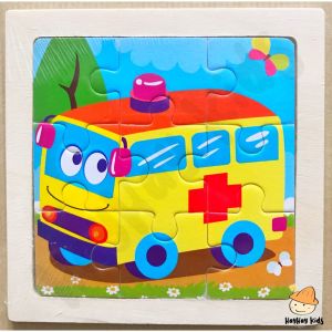 9pcs Wooden Jigsaw Puzzle Kids Puzzles Early Learning Toys Kids Children Puzzles for visual learning mini puzzles