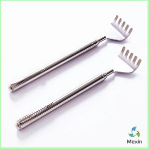 Mexin ไม้เกาหลัง สแตนเลส แบบพกพา ยืดหดได้ ราคาต่อชิ้น Stainless steel back scratcher