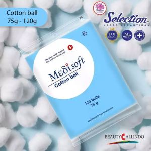 Medisoft Cotton Ball 75g / Kapas Bulat 120 Balls