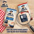 Quaker Oat Instant Cepat Dimasak Oatmeal Segera Cooking Pouch Inatant Kemasan Merah Quick Cook Biru Pack. 