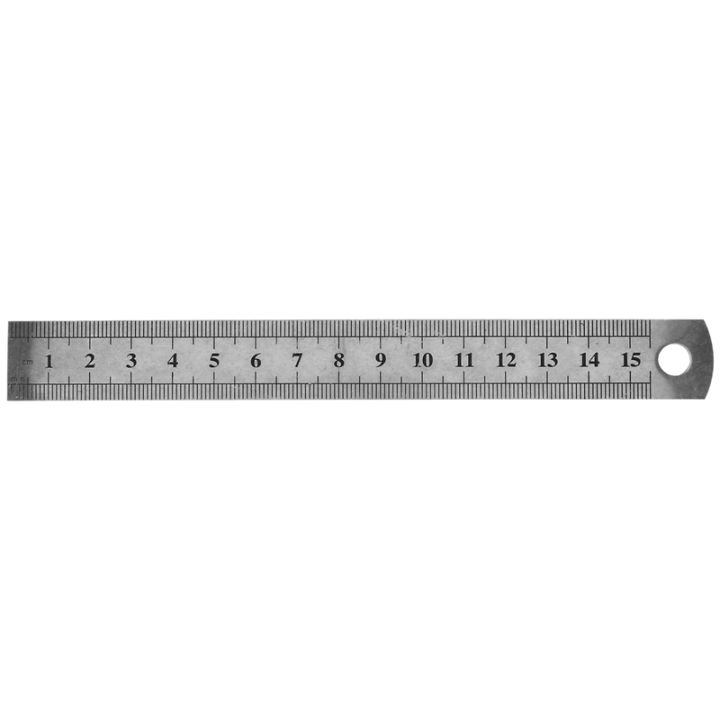 (UMEZ) 15cm 6 Inch Stainless Metal Ruler Measuring Tool | Lazada.co.th