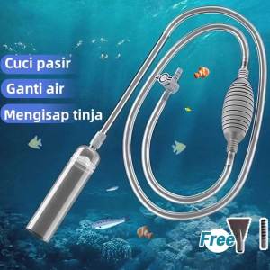 260cm Lengthen Aquarium Water Changer Fish Tank Vacuum Gravel Cleaner Kit Grit Cleaner Penukar Air