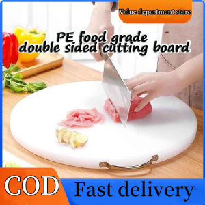 Kitchen household round PE plastic cutting board for Vegetables Meat and Fruits - Chopping Knives