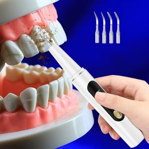 【Original 】1 Tooth Cleaner Tooth Cleaner with LED Light Rechargeable Tooth Cleaning Set 4 Replaceable Working Heads Type-C Charging Portable Electric Cleaner Electric Mouthwash Tooth Cleaner Suitable for Gift Giving New Year Gift