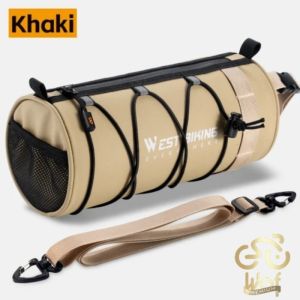 WEST BIKING 367 Tas Stang Depan Frame Seatpost Sepeda MTB Roadbike Portable Multifungsi Bicycle Handlebar Bag 900D Nylon Wear-resistant Water Repellent Bike Front Cylinder Bag Cycling Travel Shoulder Reflective Bag YP0707367